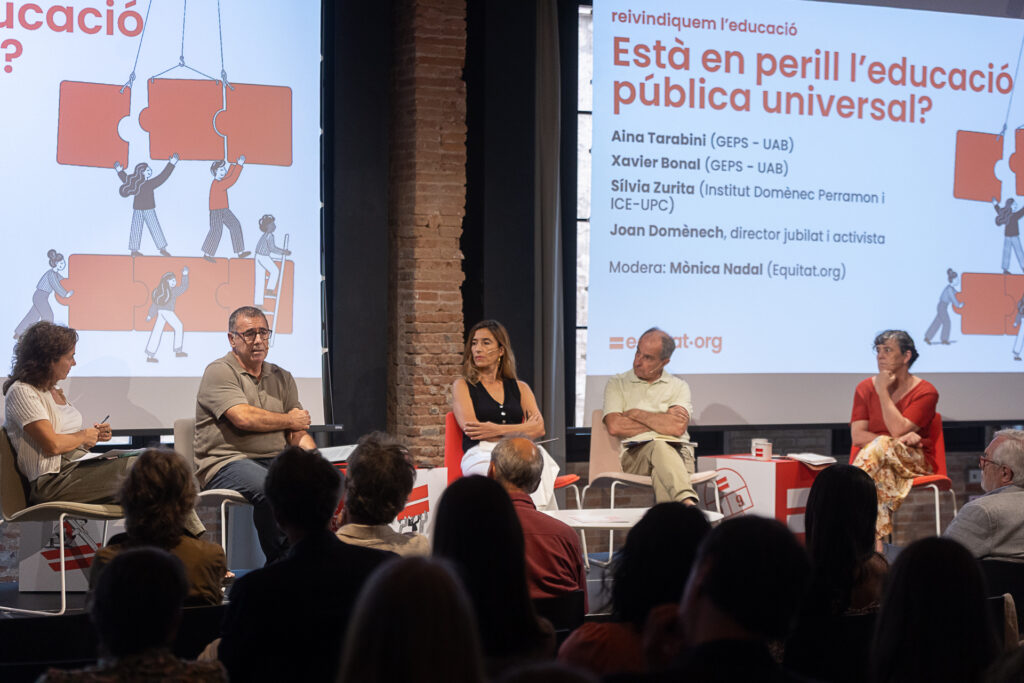 Reivindiquem l'educació. Nadal, Bonal, Tarabini, Domènech, Zurita. Està en perill l'educació pública universal?