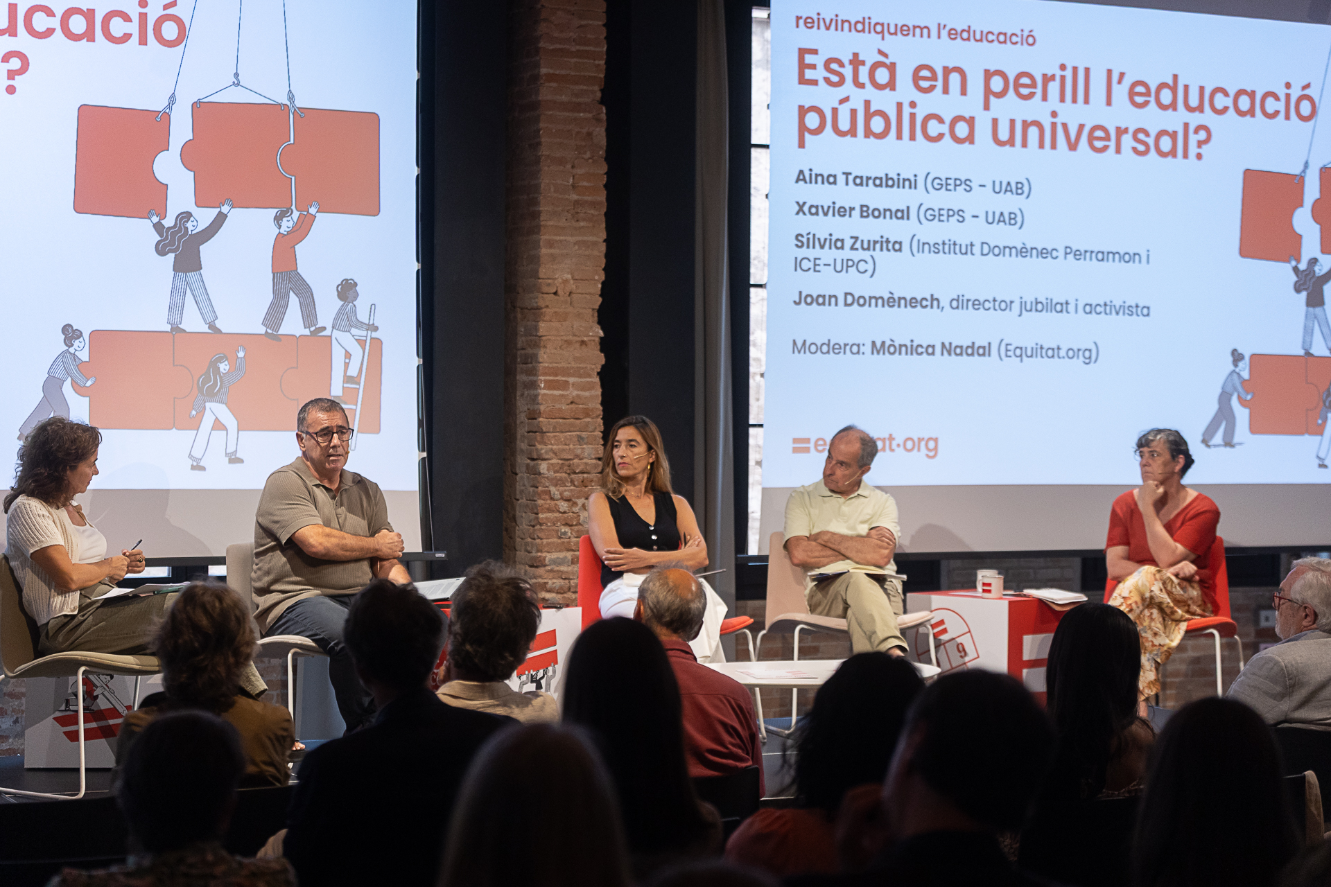 Reivindiquem l'educació. Nadal, Bonal, Tarabini, Domènech, Zurita. Està en perill l'educació pública universal?