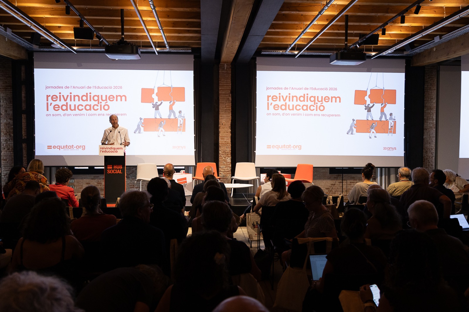 Ignasi Carreras a les jornades "Reivindiquem l'educació" d'Equitat.org.